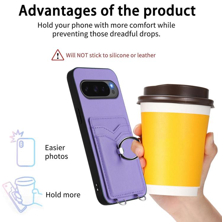 For Google Pixel 10 Pro XL R20 Ring Card Holder Phone Case