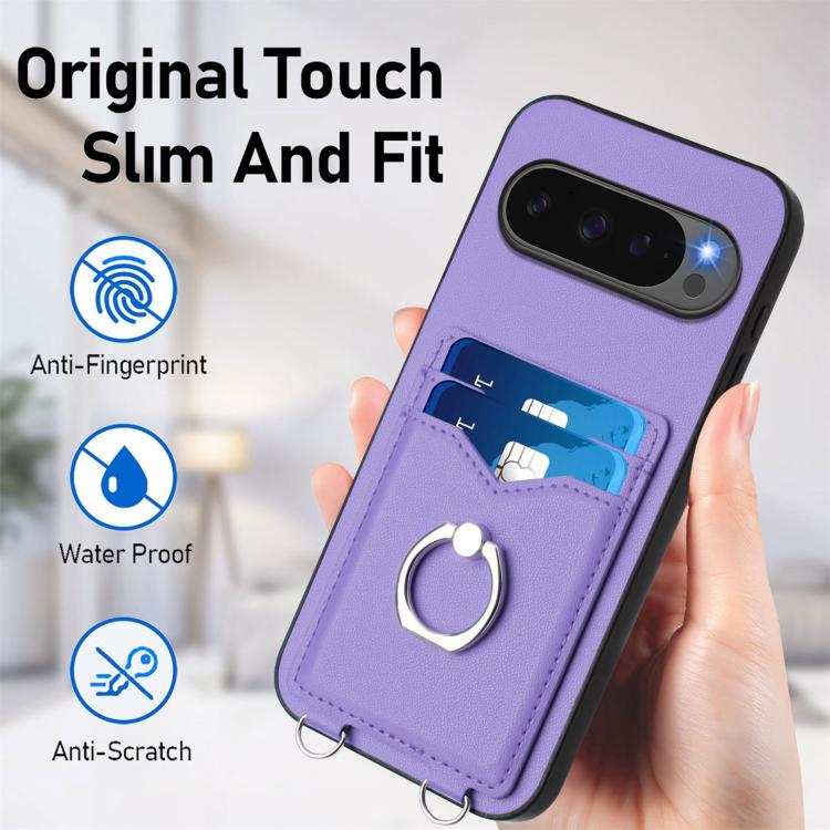 For Google Pixel 10 Pro XL R20 Ring Card Holder Phone Case