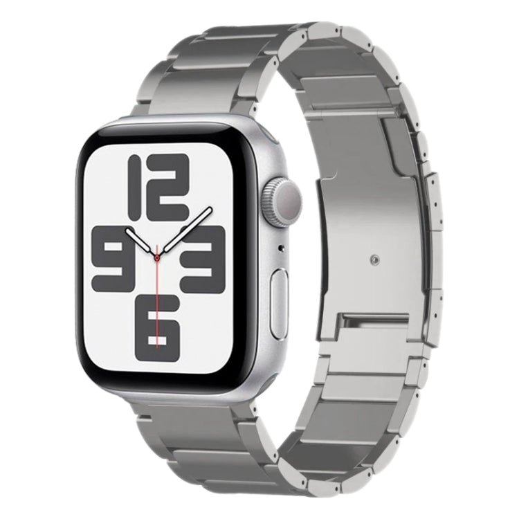 For Apple Watch SE 2023 44mm Titanium Metal Watch Band