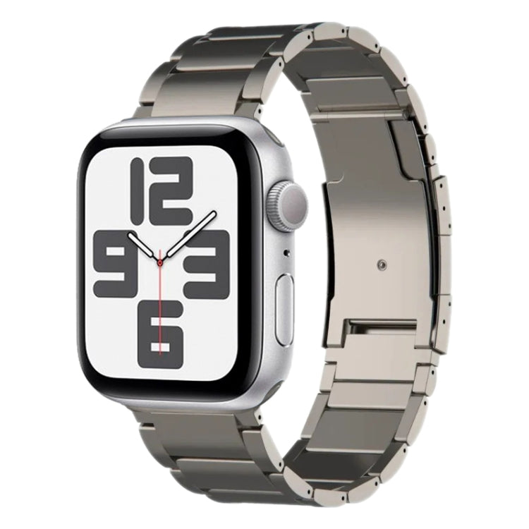 For Apple Watch SE 2023 44mm Titanium Metal Watch Band