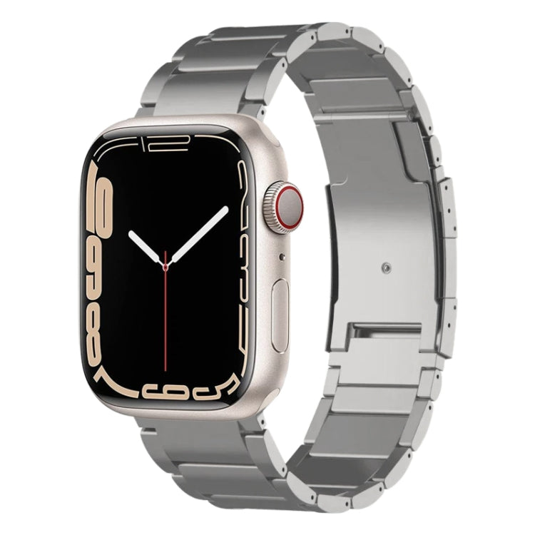 For Apple Watch Series 7 45mm Titanium Metal Watch Band