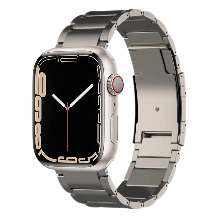 For Apple Watch Series 7 45mm Titanium Metal Watch Band