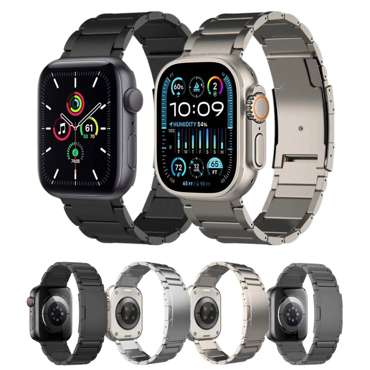 For Apple Watch Series 8 45mm Titanium Metal Watch Band