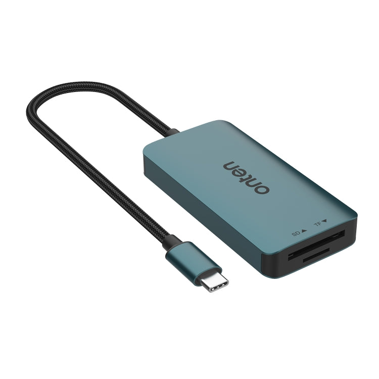 Onten C12 3 in 1 USB-C / Type-C to CFepress Type-A & SD & TF Card Reader - Pine Green
