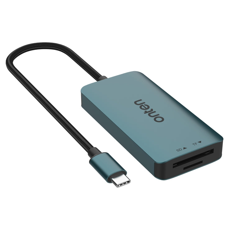 Onten C13 3 in 1 USB-C / Type-C to XQD & SD & TF Card Reader - Pine Green
