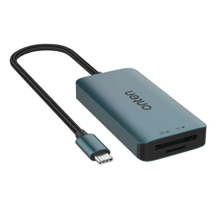 Onten C15 3 in 1 USB-C / Type-C to CFast 2.0 & SD & TF Card Reader - Pine Green