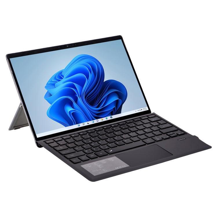 1089DC-FR French Backlit Magnetic Bluetooth 3.0 Keyboard for Microsoft Surface Pro 7 / 6 / 2017 / 4 / 3 - Grey