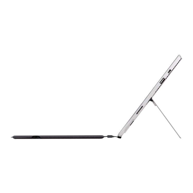 1089DC-DE German Backlit Magnetic Bluetooth 3.0 Keyboard for Microsoft Surface Pro 7 / 6 / 2017 / 4 / 3 - Grey