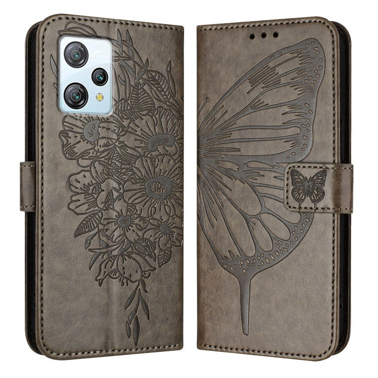 For Blackview A53 Embossed Butterfly Leather Phone Case