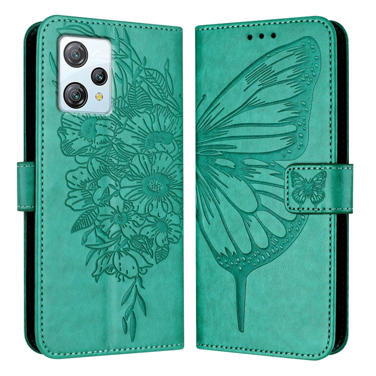 For Blackview A53 Embossed Butterfly Leather Phone Case