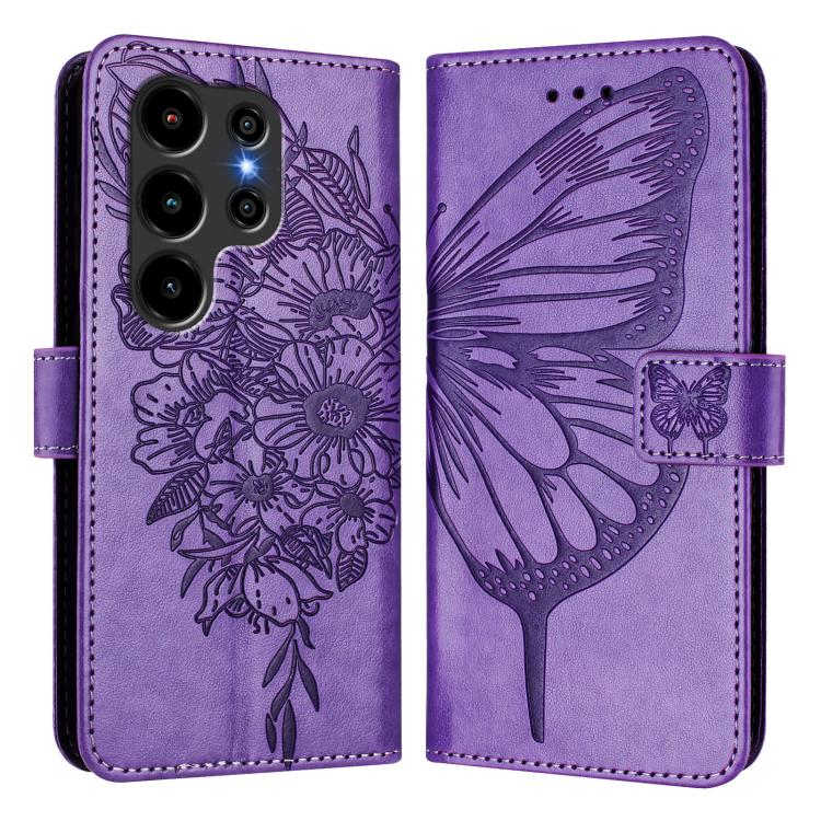 For Blackview Wave 10 Embossed Butterfly Leather Phone Case