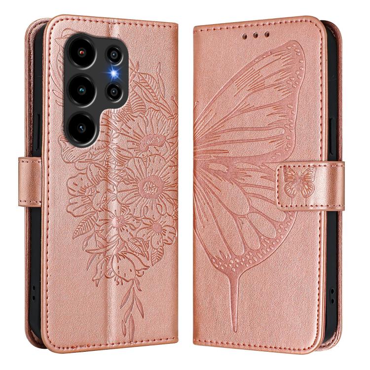 For Blackview Wave 10 Embossed Butterfly Leather Phone Case