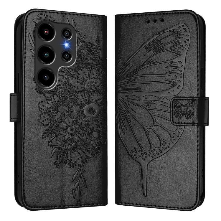 For Blackview Wave 10 Embossed Butterfly Leather Phone Case