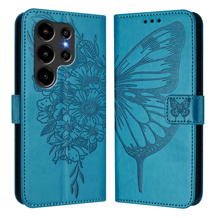 For Blackview Wave 10 Embossed Butterfly Leather Phone Case
