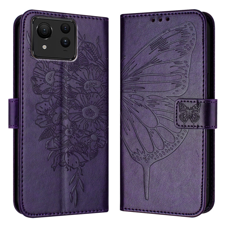 For Asus Zenfone 11 Ultra Embossed Butterfly Leather Phone Case