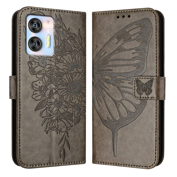 For Oukitel C36 / C35 Embossed Butterfly Leather Phone Case