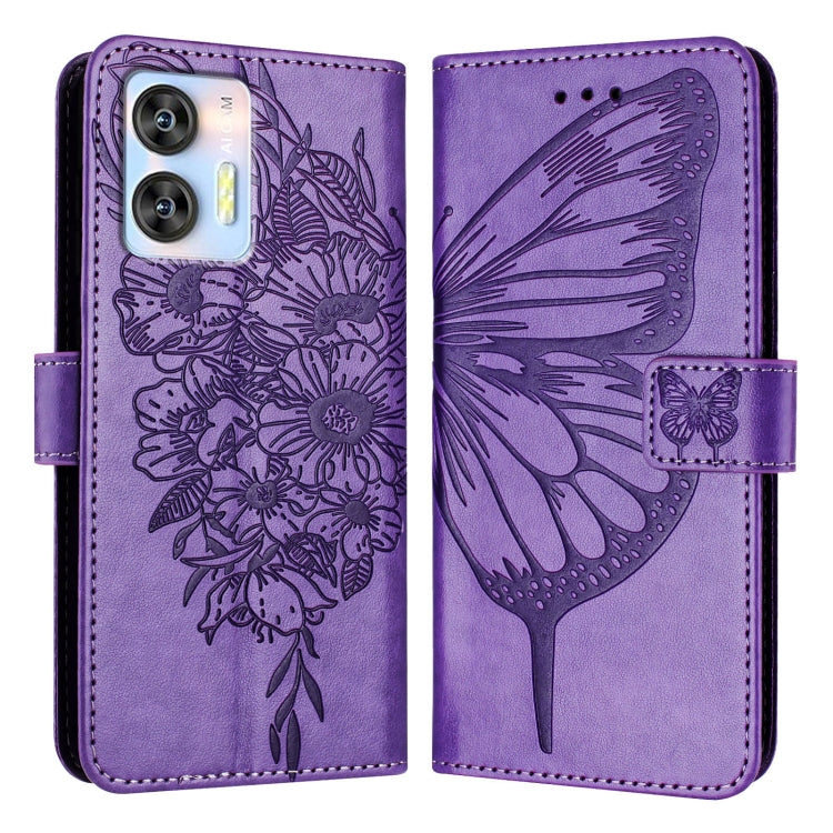 For Oukitel C36 / C35 Embossed Butterfly Leather Phone Case