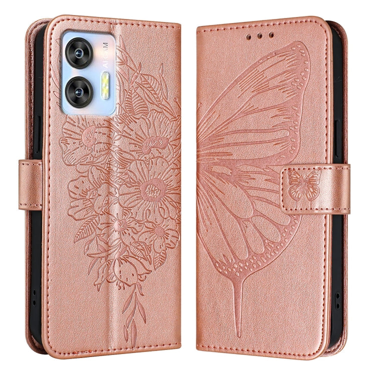For Oukitel C36 / C35 Embossed Butterfly Leather Phone Case