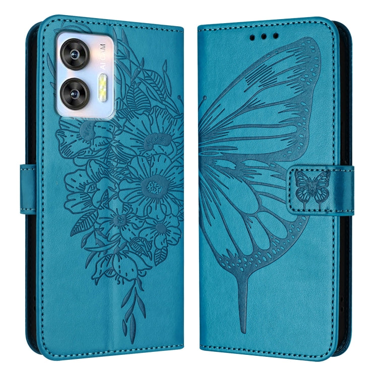 For Oukitel C36 / C35 Embossed Butterfly Leather Phone Case