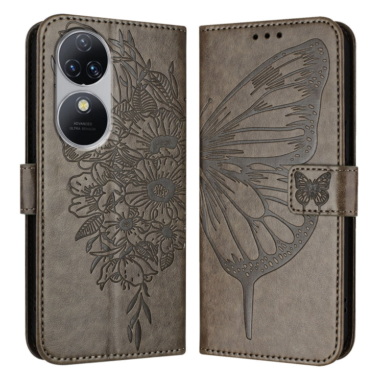 For Oukitel C38 Embossed Butterfly Leather Phone Case