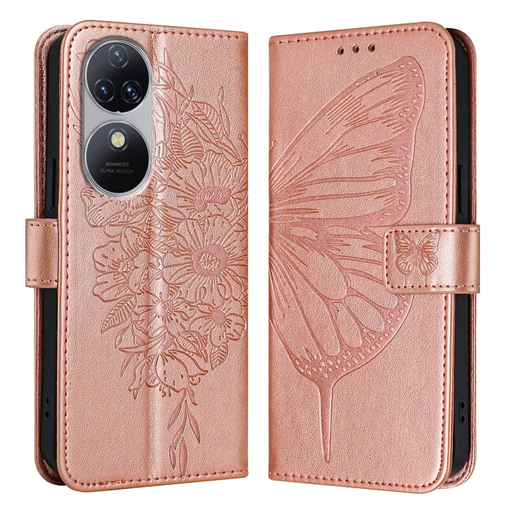 For Oukitel C38 Embossed Butterfly Leather Phone Case