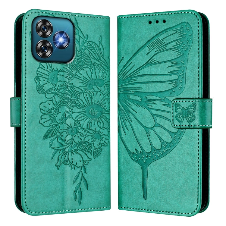 For Oukitel C53 Embossed Butterfly Leather Phone Case