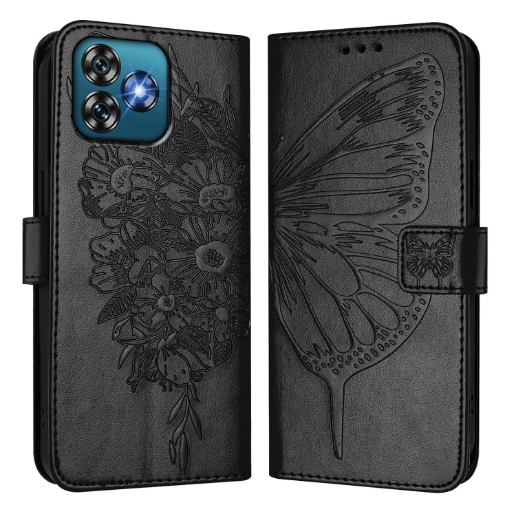 For Oukitel C53 Embossed Butterfly Leather Phone Case