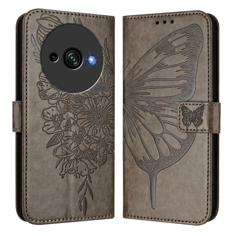 For Oukitel C59 / C59 Pro Embossed Butterfly Leather Phone Case