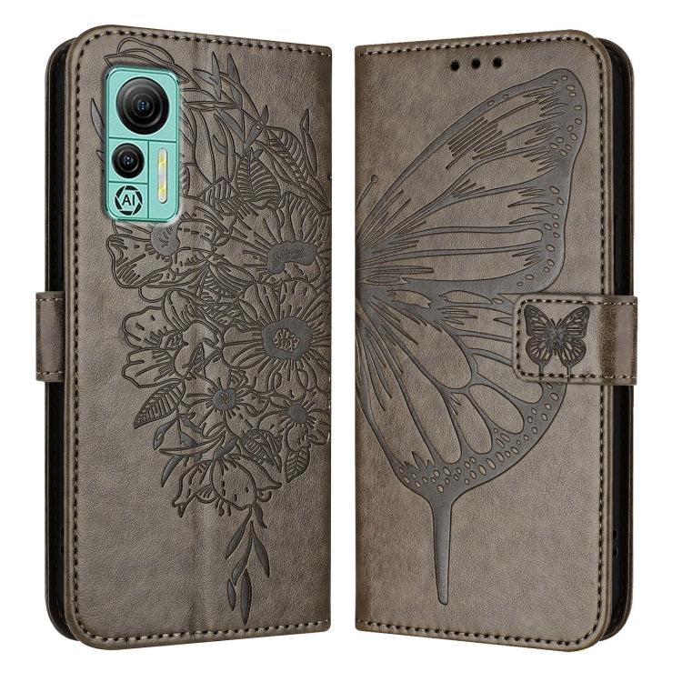 For Ulefone Note 14 Embossed Butterfly Leather Phone Case