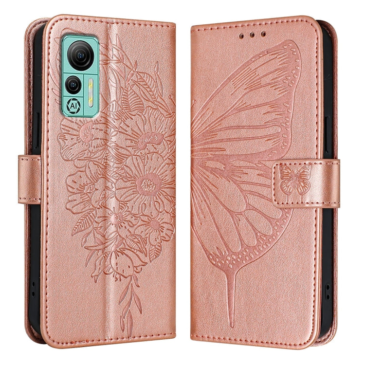 For Ulefone Note 14 Embossed Butterfly Leather Phone Case
