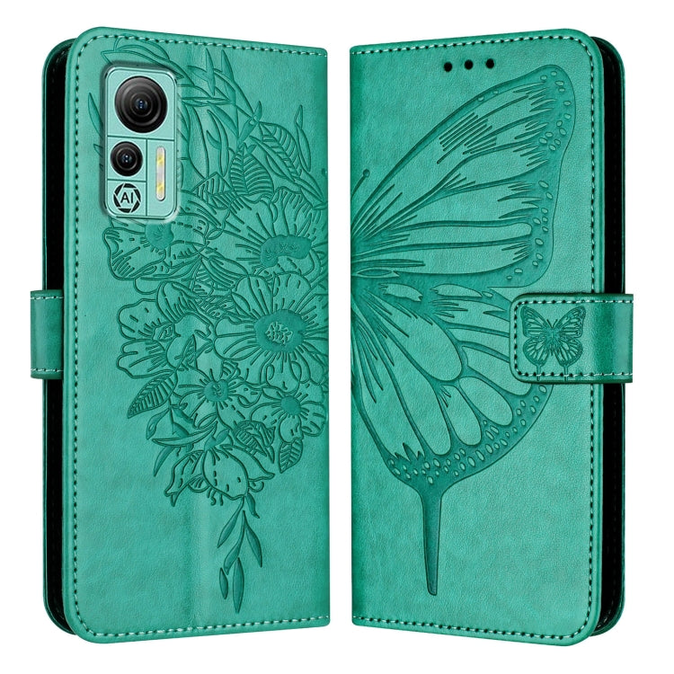 For Ulefone Note 14 Embossed Butterfly Leather Phone Case