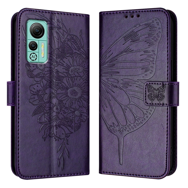 For Ulefone Note 14 Embossed Butterfly Leather Phone Case