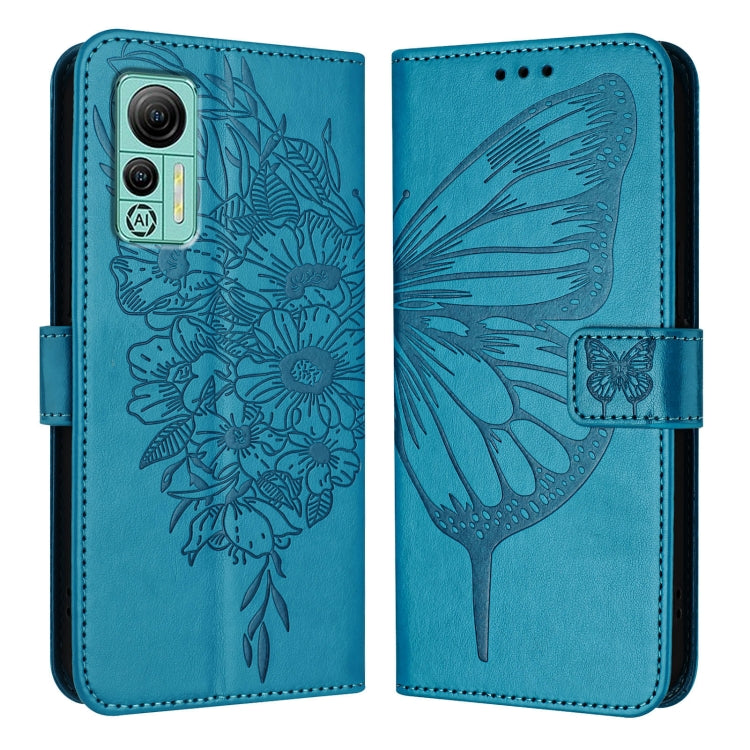 For Ulefone Note 14 Embossed Butterfly Leather Phone Case