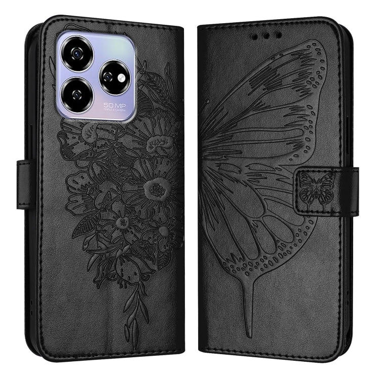 For ZTE Blade V60 / Axon 60 4G Embossed Butterfly Leather Phone Case