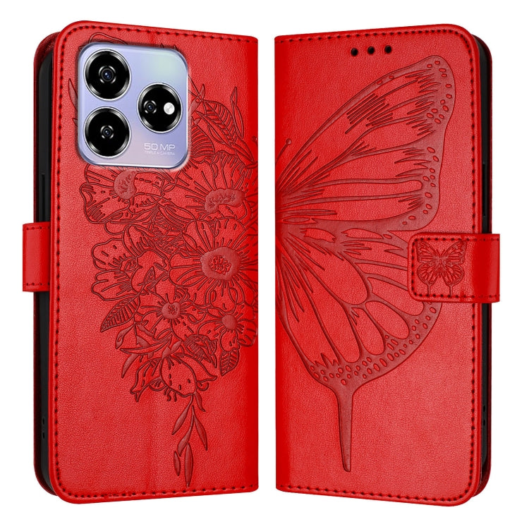 For ZTE Blade V60 / Axon 60 4G Embossed Butterfly Leather Phone Case