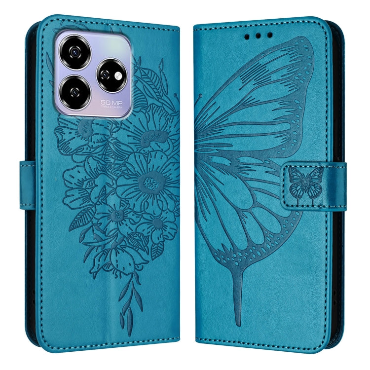 For ZTE Blade V60 / Axon 60 4G Embossed Butterfly Leather Phone Case