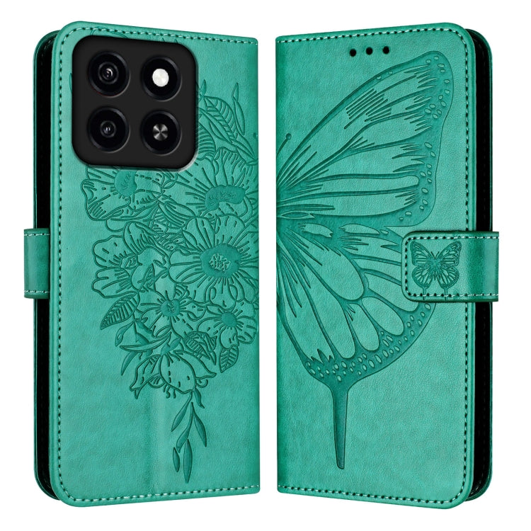 For ZTE Blade A35 / A55 Embossed Butterfly Leather Phone Case