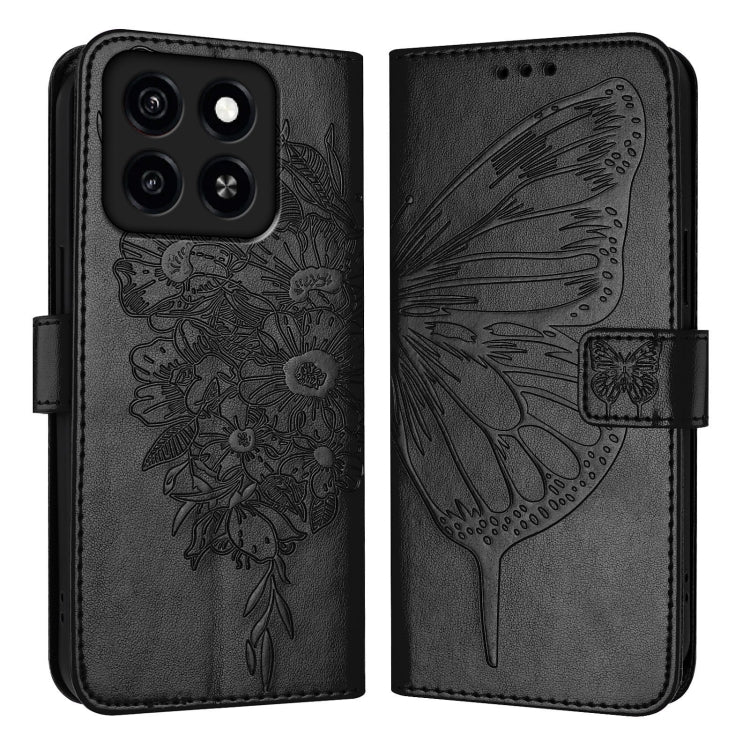 For ZTE Blade A35 / A55 Embossed Butterfly Leather Phone Case