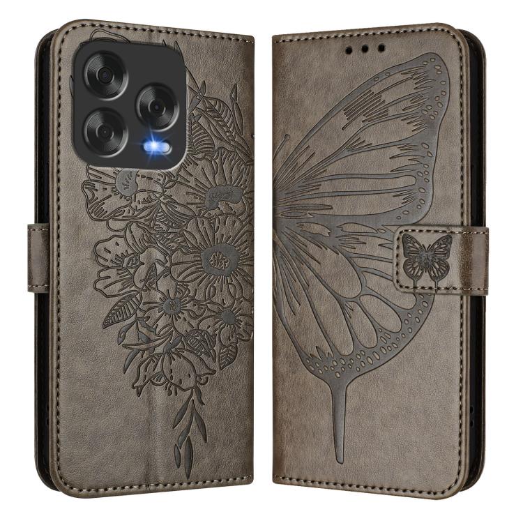 For ZTE Blade V70 Design Embossed Butterfly Leather Phone Case