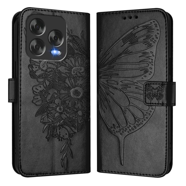 For ZTE Blade V70 Design Embossed Butterfly Leather Phone Case