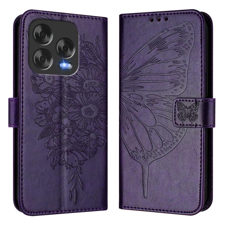 For ZTE Blade V70 Design Embossed Butterfly Leather Phone Case