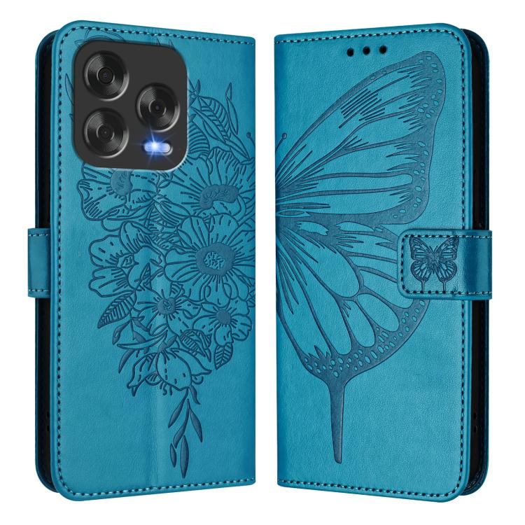 For ZTE Blade V70 Design Embossed Butterfly Leather Phone Case