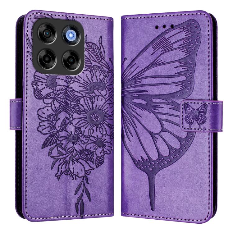 For ZTE Blade V70 Vita / V70 Design Embossed Butterfly Leather Phone Case
