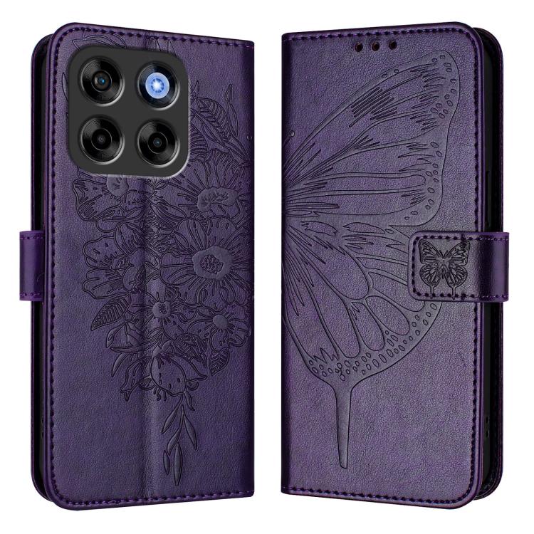 For ZTE Blade V70 Vita / V70 Design Embossed Butterfly Leather Phone Case