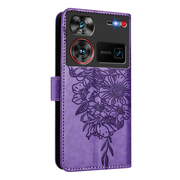 For ZTE Nubia Z60 Ultra Embossed Butterfly Leather Phone Case