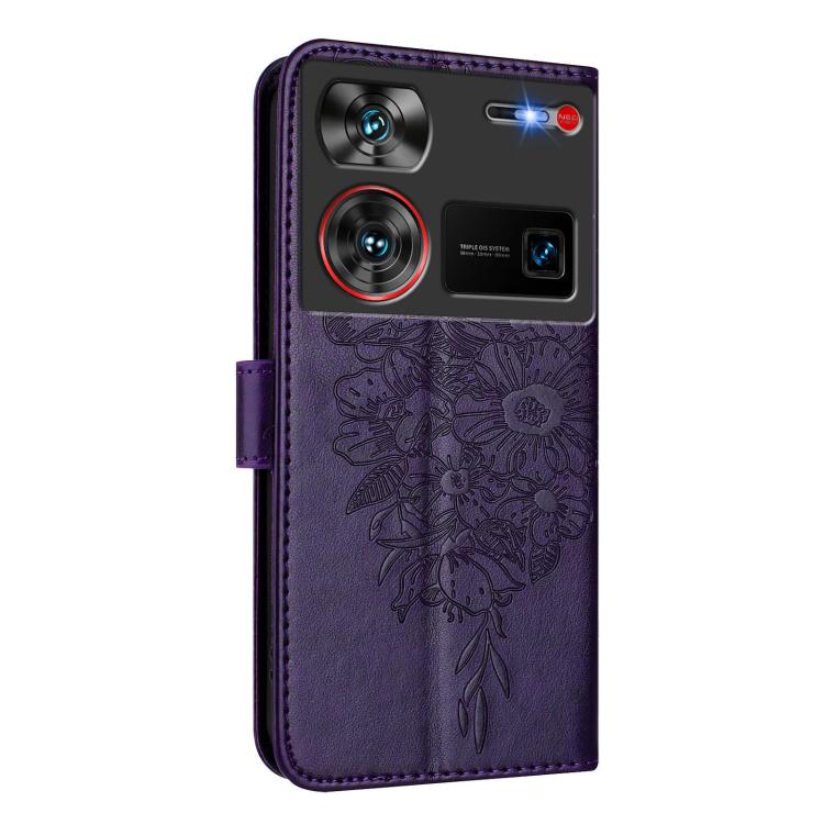 For ZTE Nubia Z60 Ultra Embossed Butterfly Leather Phone Case