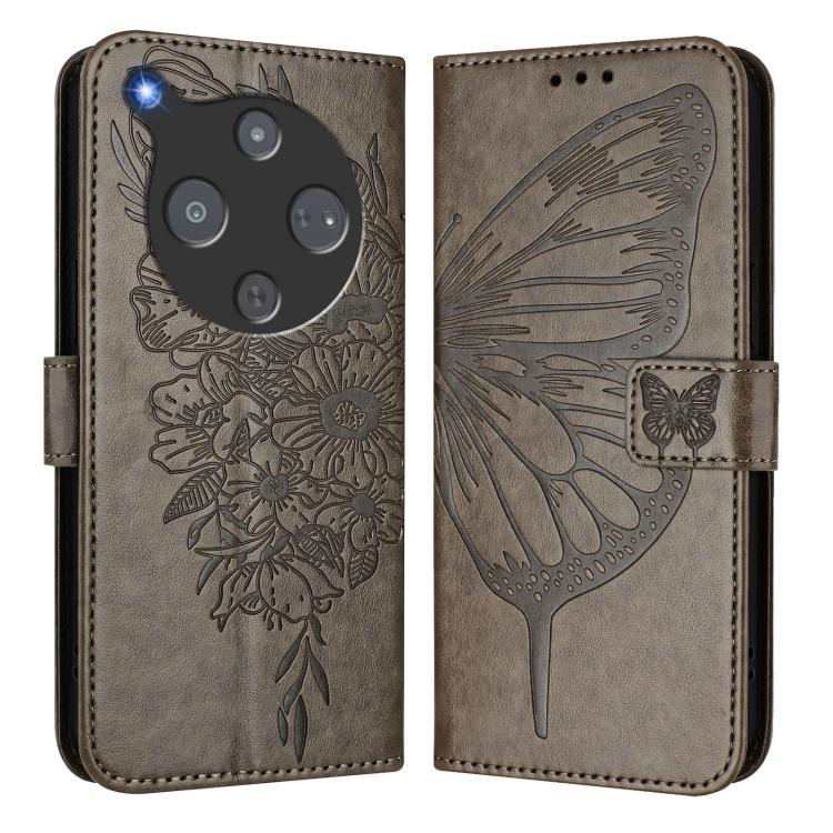For ZTE Nubia P9 Pro 5G / Optus X Pro 2 5G Embossed Butterfly Leather Phone Case