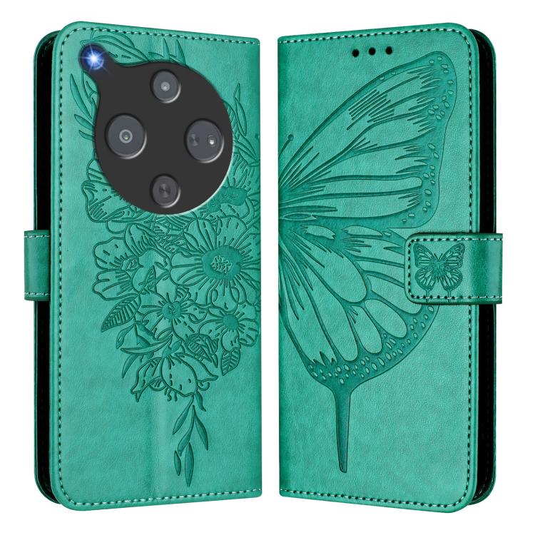 For ZTE Nubia P9 Pro 5G / Optus X Pro 2 5G Embossed Butterfly Leather Phone Case