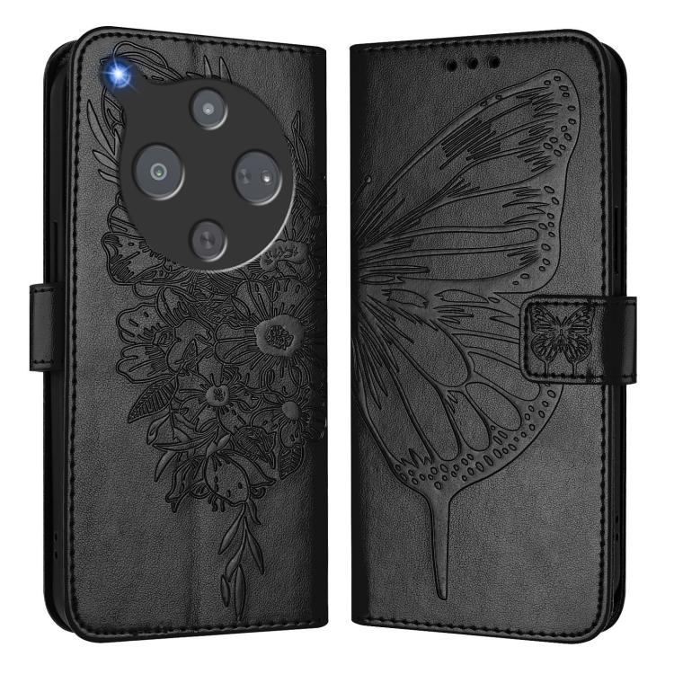 For ZTE Nubia P9 Pro 5G / Optus X Pro 2 5G Embossed Butterfly Leather Phone Case