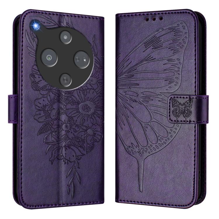 For ZTE Nubia P9 Pro 5G / Optus X Pro 2 5G Embossed Butterfly Leather Phone Case